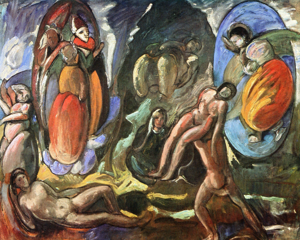 reation of Eve (Composition, Opus II) by Jens Adolf Jerichau,16x12(A3) Poster