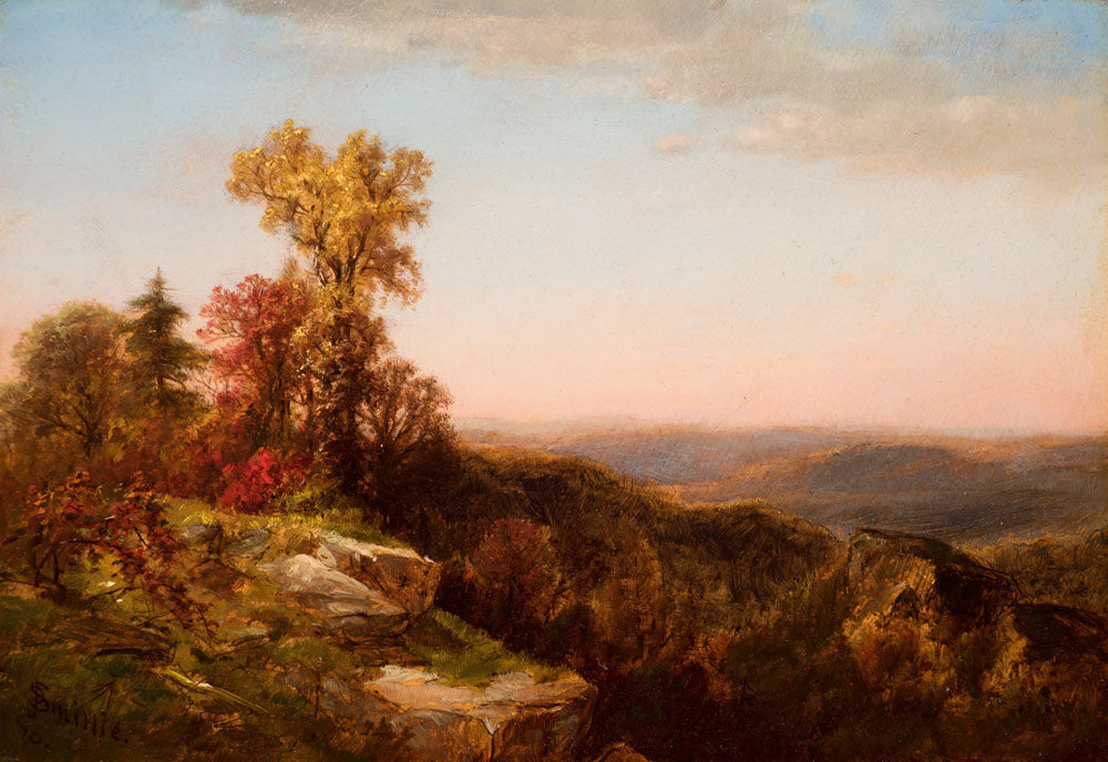 View in the Catskill Mountains, vintage artwork by James David Smillie, 12x8" (A4) Poster