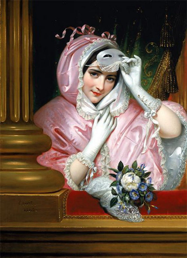 Le Masque, vintage artwork by Joseph Desire Court, A3 (16x12") Poster Print