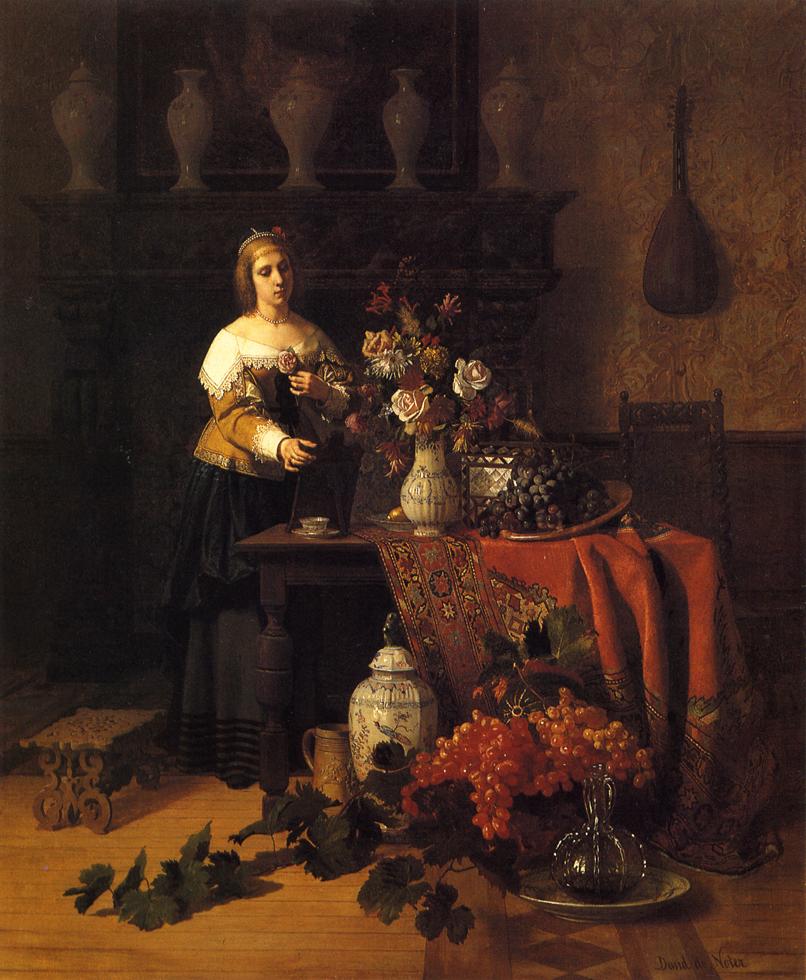 Fond Rememberances, vintage artwork by David de Noter, A3 (16x12") Poster Print