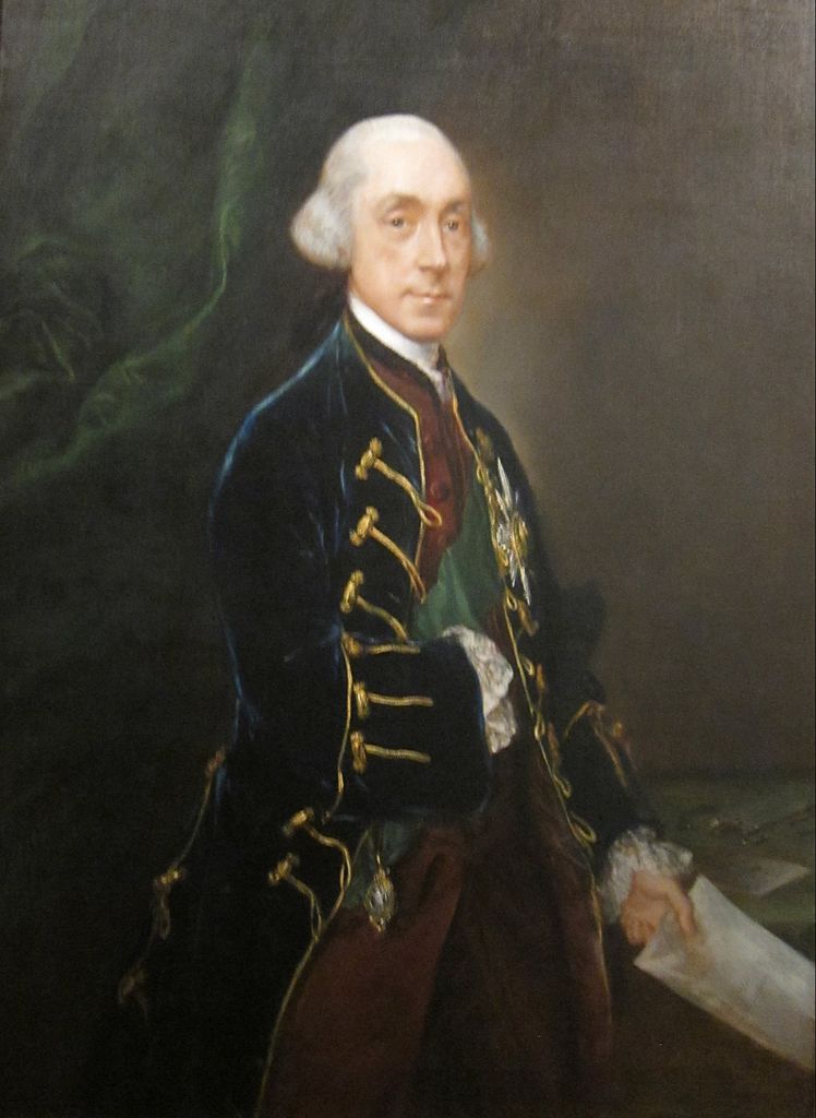 Francis Greville, 1st Earl of Warwick, vintage artwork by Thomas Gainsborough, 12x8" (A4) Poster
