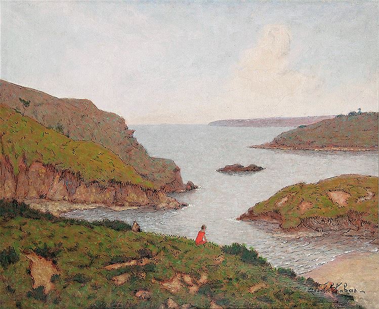 The Estuary of Odet by Maurice Chabas,A3(16x12")Poster