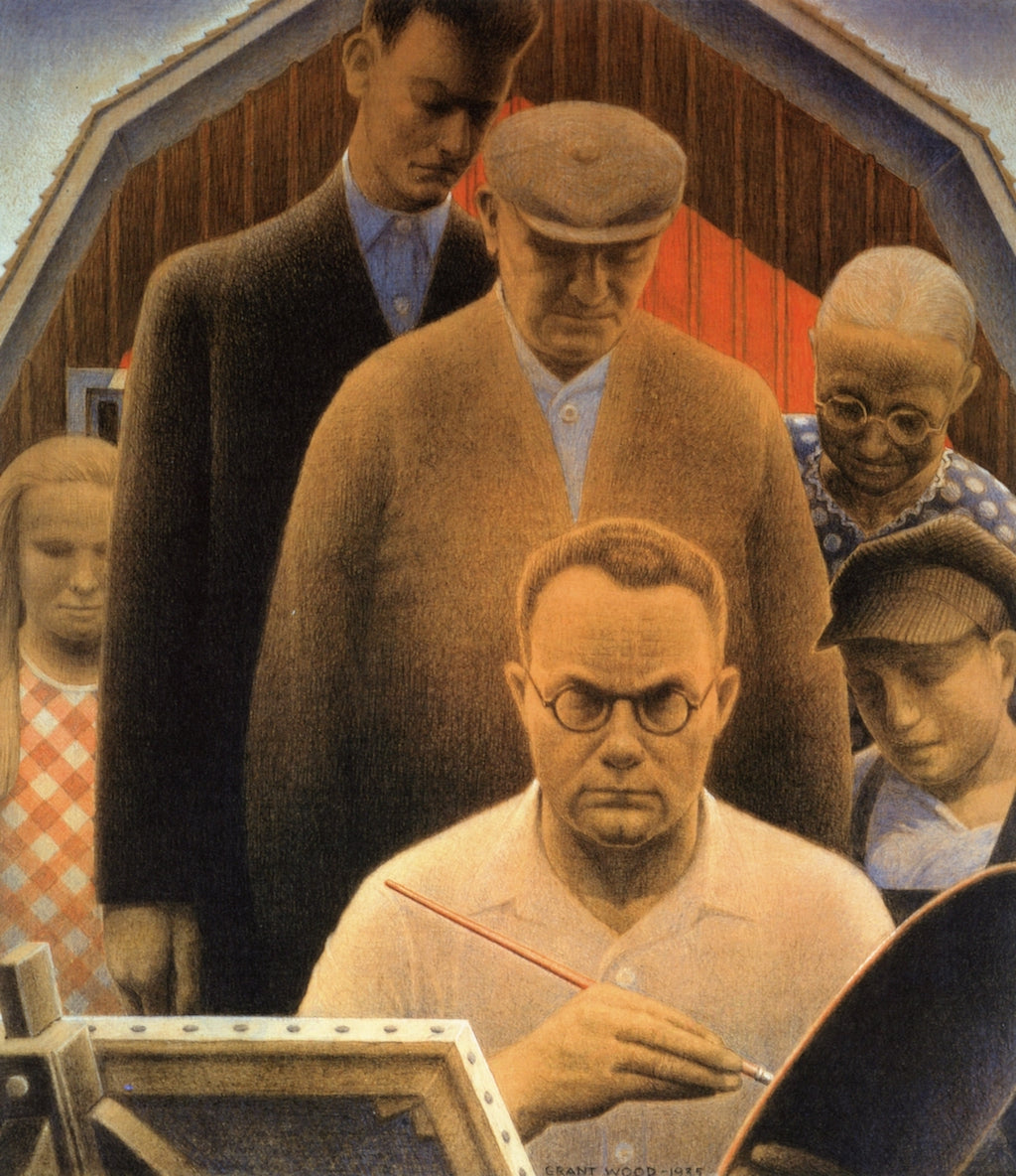 Return from Bohemia by Grant Wood,16x12(A3) Poster