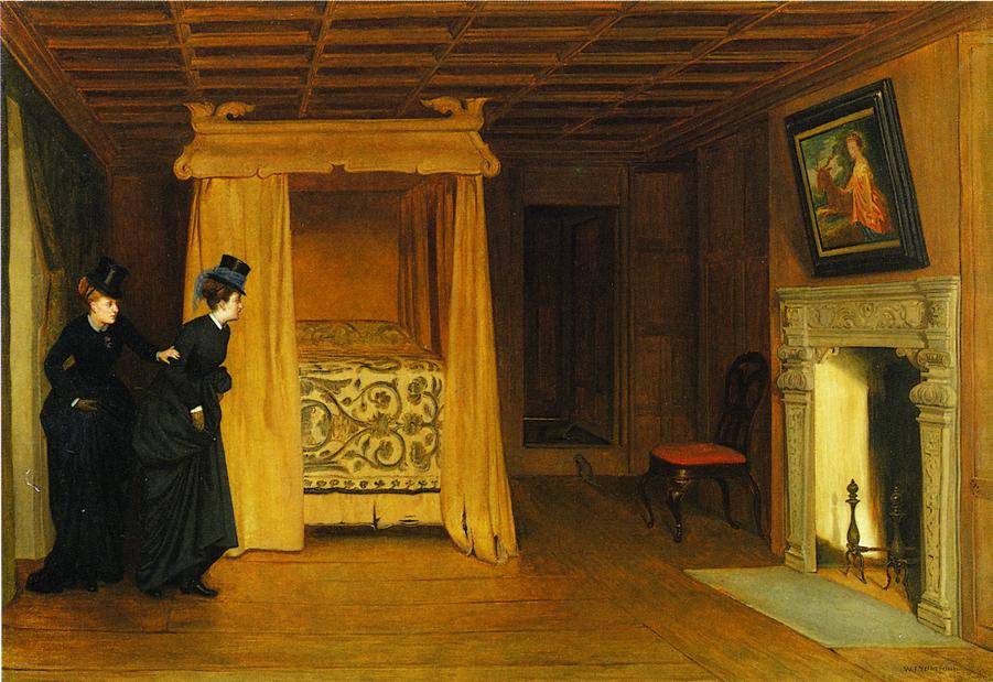 A Visit to the Haunted Chamber, vintage artwork by William Frederick Yeames, 12x8" (A4) Poster