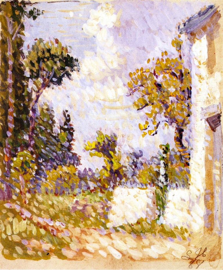 Landscape with Wall and Trees by Louis Hayet,A3(16x12")Poster