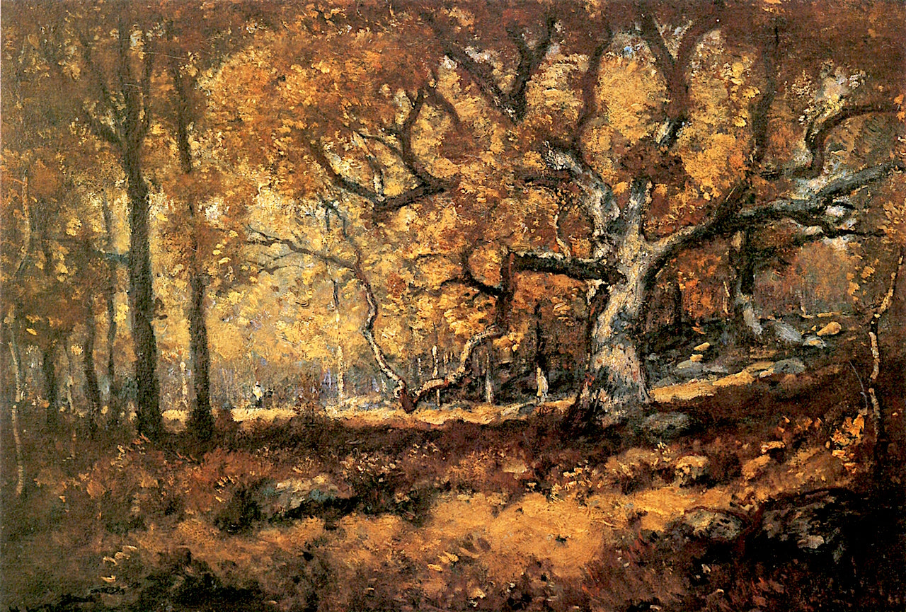 The Woodland Scene by Henry Ward Ranger,A3(16x12")Poster