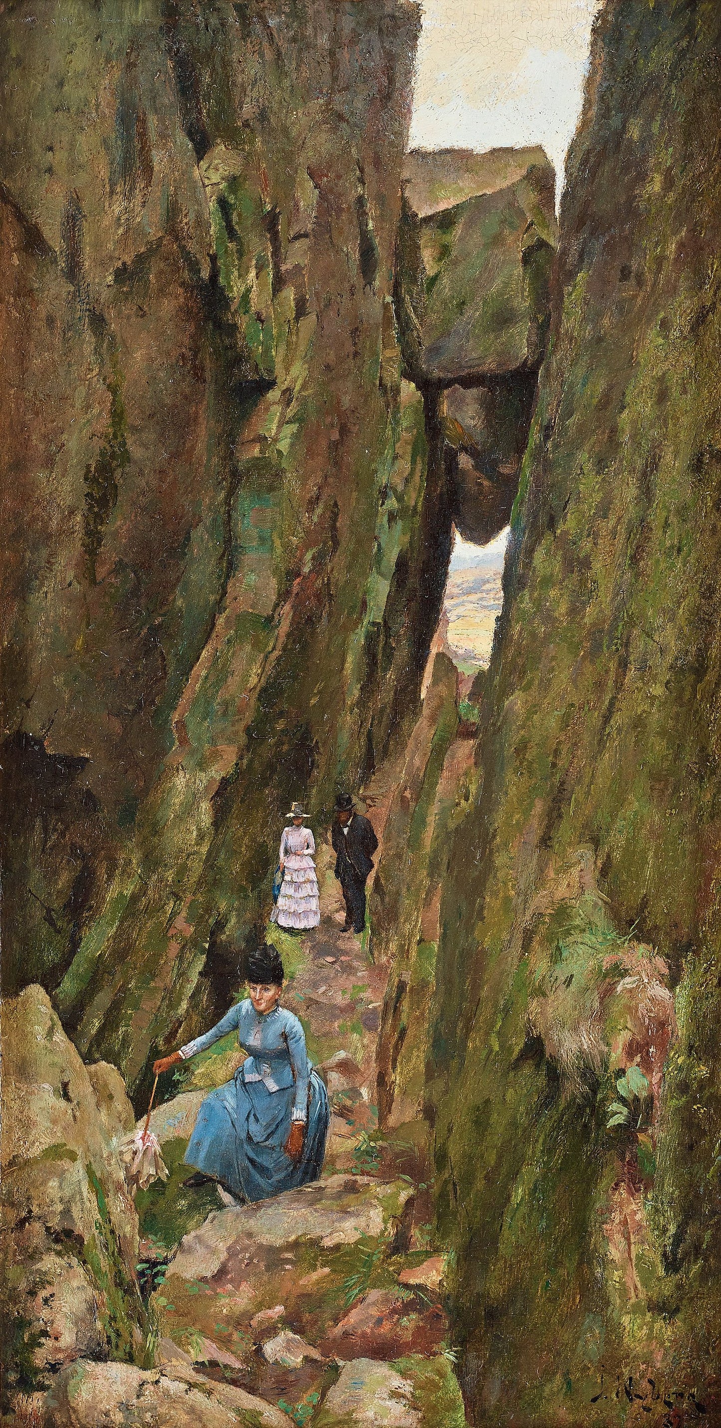 Elegant Walker by Ivar Nyberg,A3(16x12")Poster