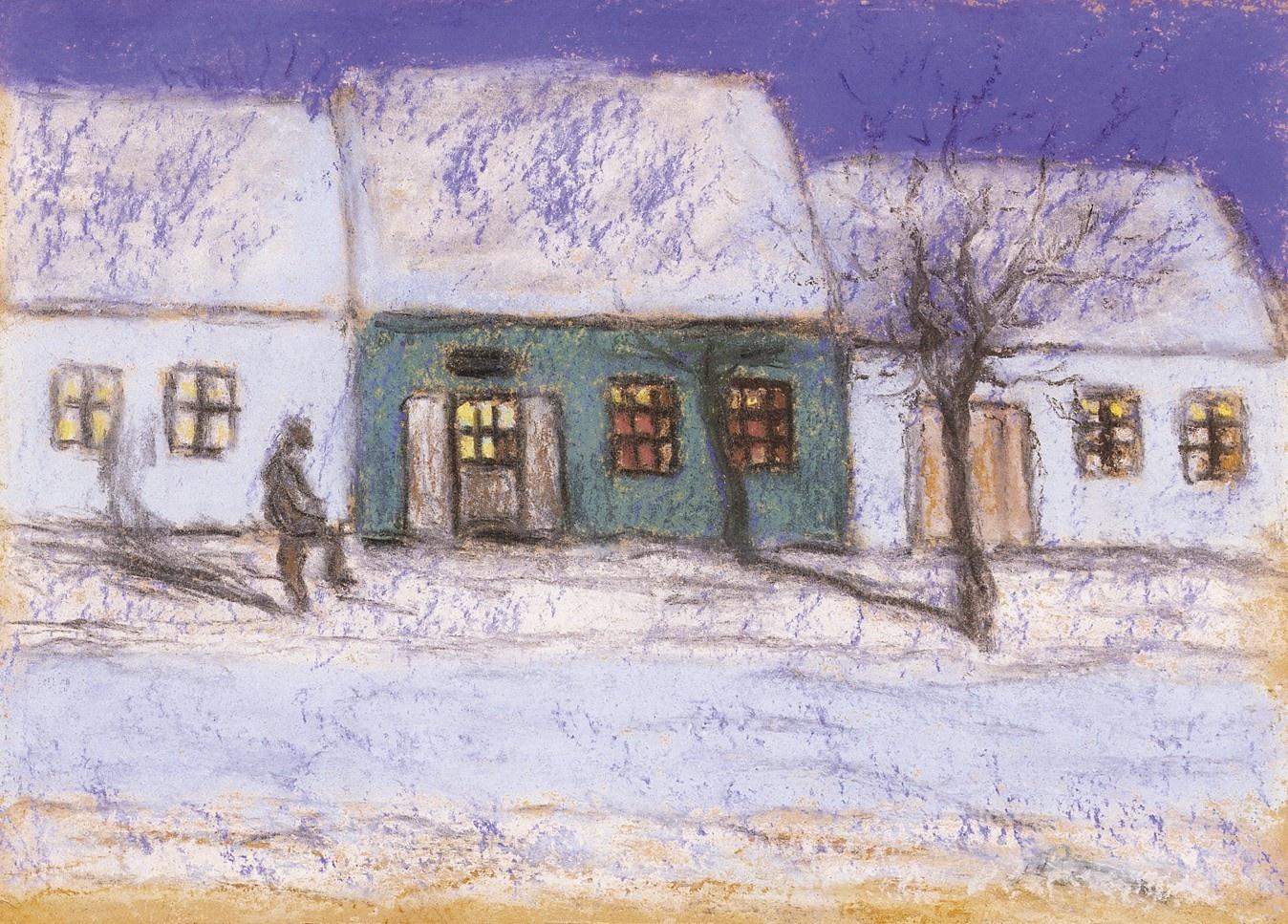 Landscape in Moonlight by Jozsef Rippl-Ronai,A3(16x12")Poster