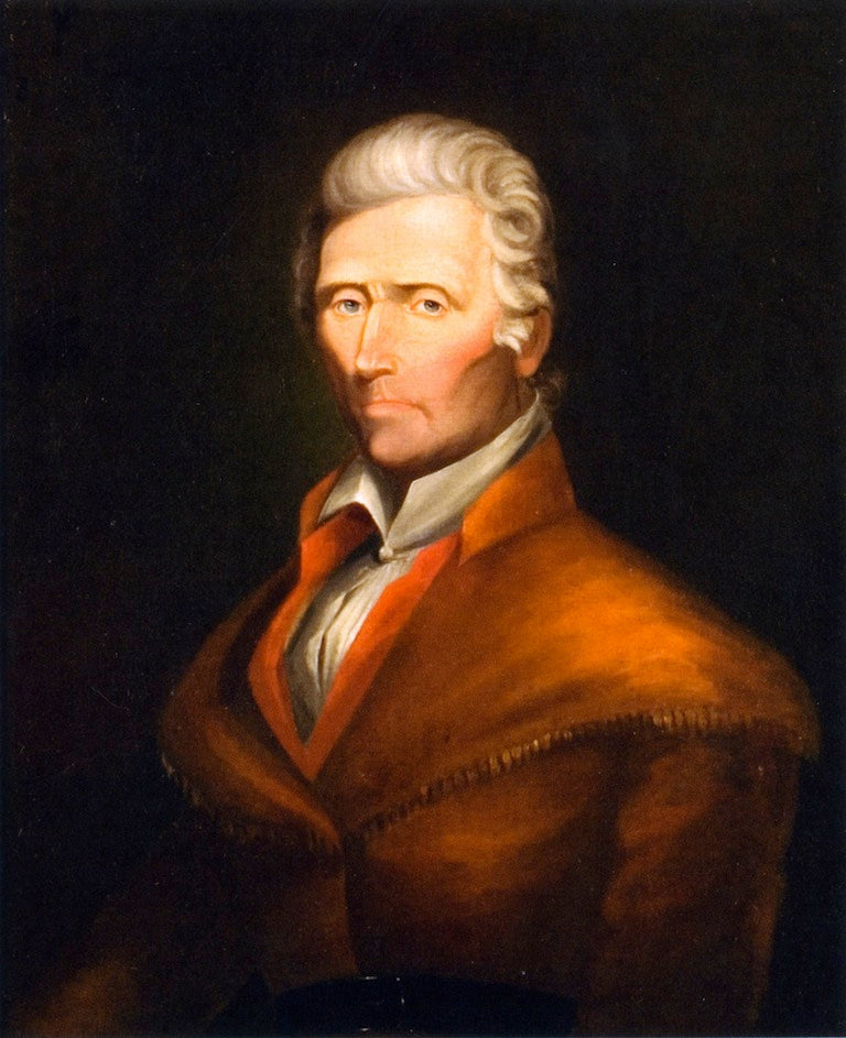 Daniel Boone, vintage artwork by Chester Harding, 12x8" (A4) Poster