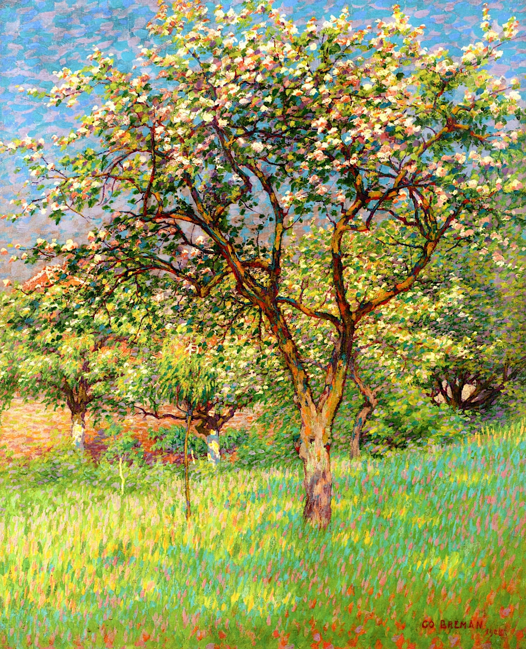Blossoming Trees i Het Gooi by Co Breman,A3(16x12")Poster