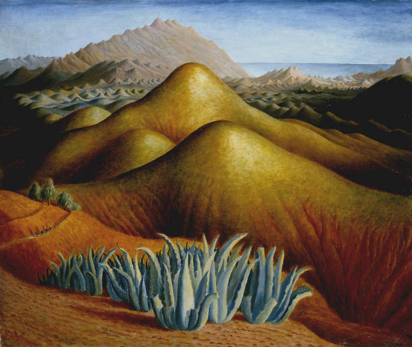 Spanish Landscape with Mountains by Dora Carrington,16x12(A3) Poster