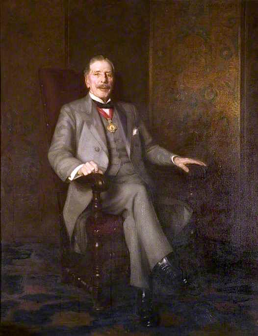 Alderman James N. Paxman, CE, Mayor of Colchester, vintage artwork by Frank Robinson Daniell, 12x8" (A4) Poster