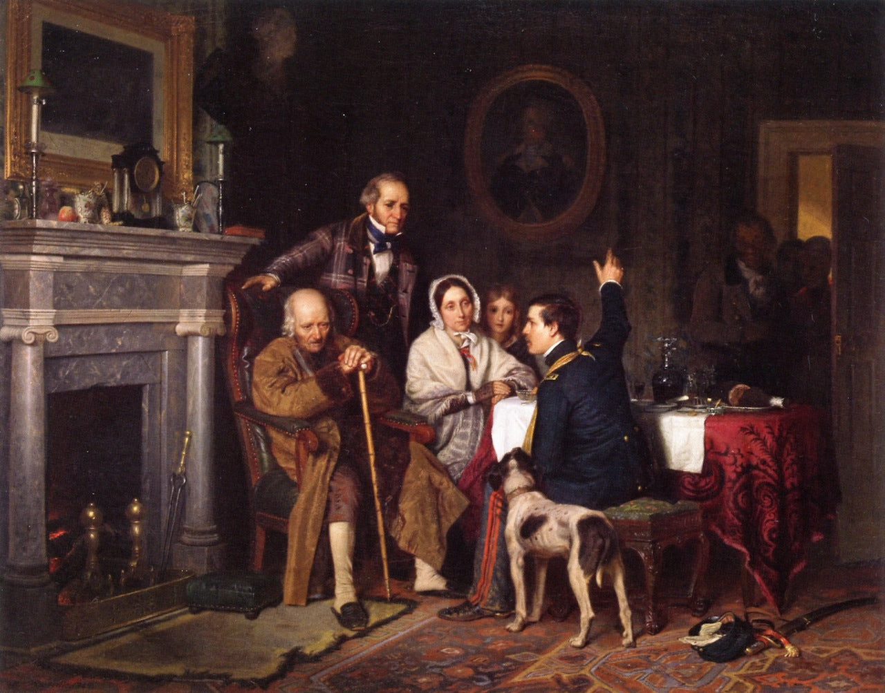 Old '76 and Young '48, vintage artwork by Richard Caton Woodville, 12x8" (A4) Poster