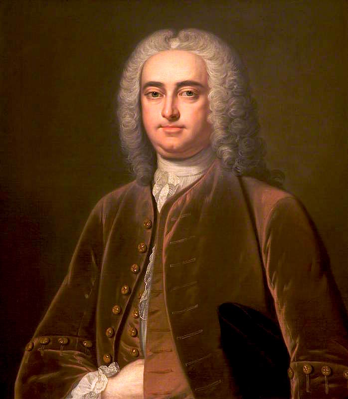 Thomas Winnington (after Jean-Baptiste van Loo), vintage artwork by John Giles Eccardt, 12x8" (A4) Poster
