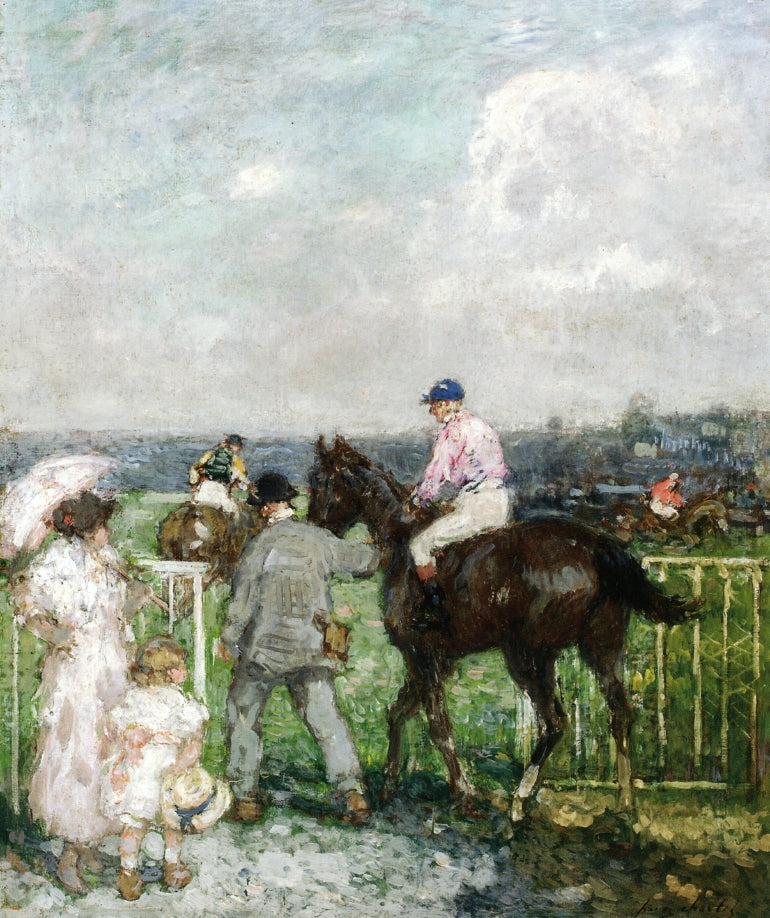 At the Races by Frantz Charlet,A3(16x12")Poster