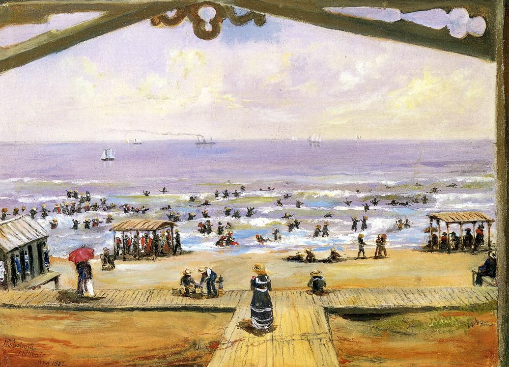Bright House, Rehoboth Beach, vintage artwork by Titian Ramsey Peale II, A3 (16x12") Poster Print