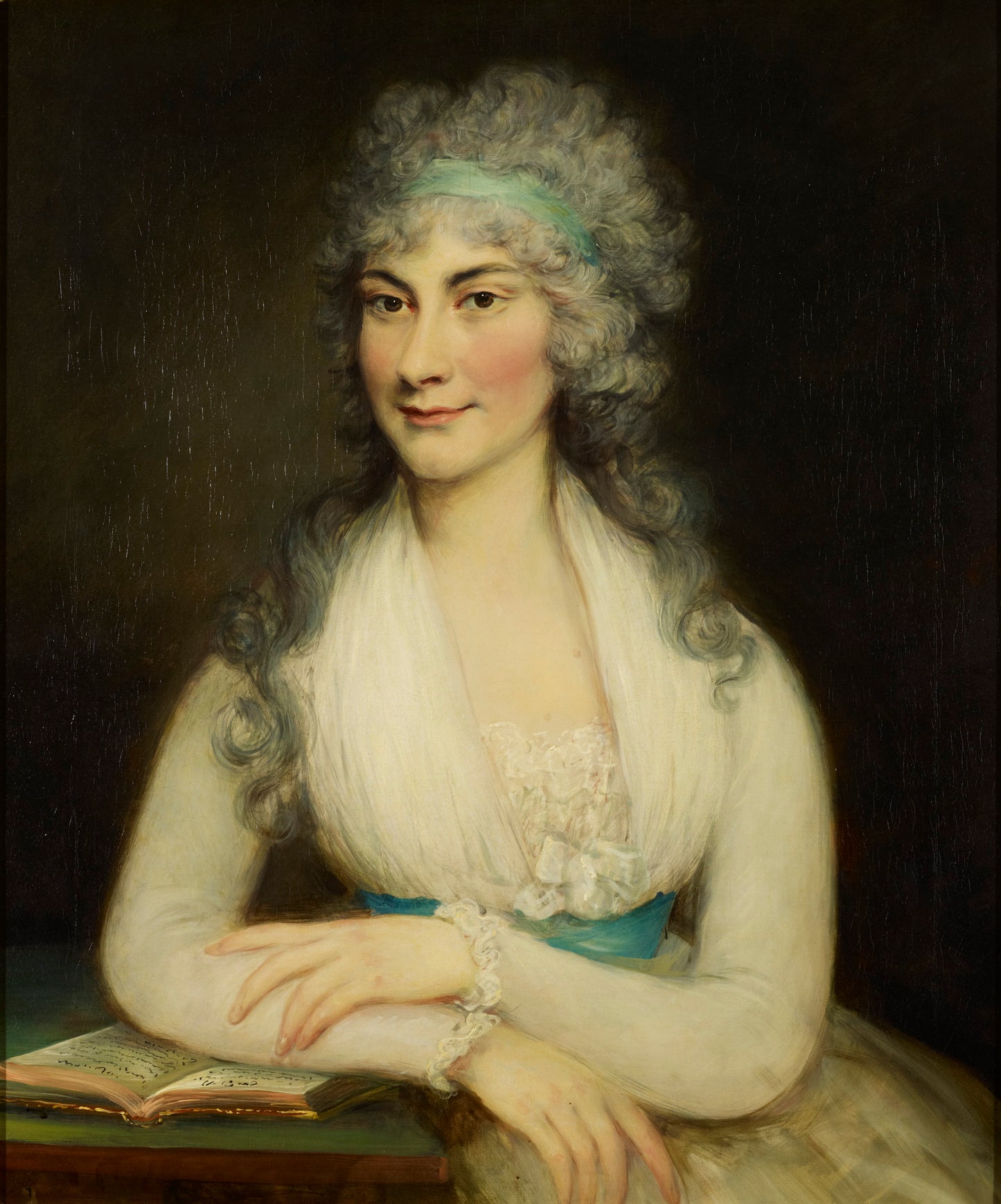 Giovanna Zanerini, "La Baccelli" (d. 1801), vintage artwork by Gainsborough Dupont, 12x8" (A4) Poster