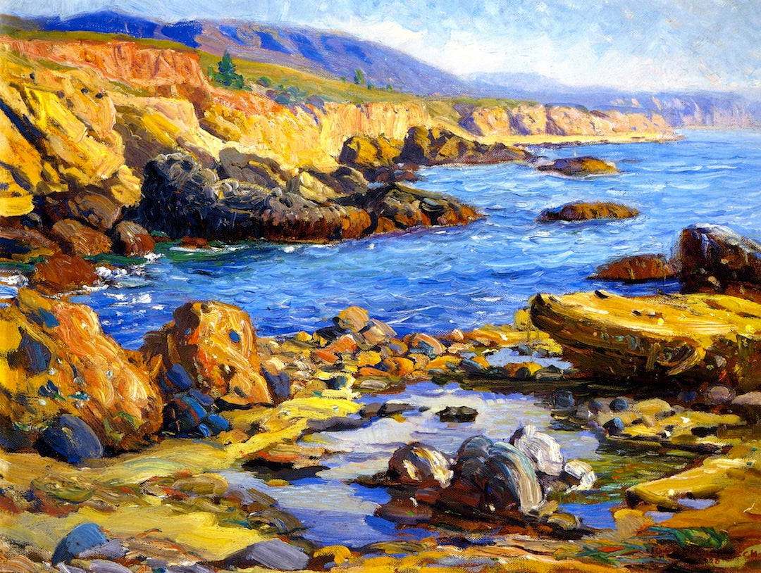Laguna Shore Line, vintage artwork by Joseph Kleitsch, 12x8" (A4) Poster