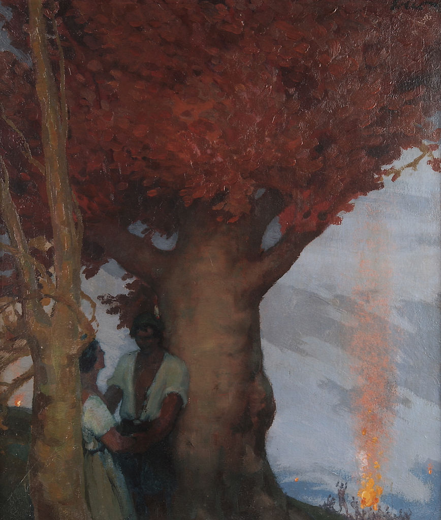 Johannisfeuer by Fritz Erler,A3(16x12")Poster