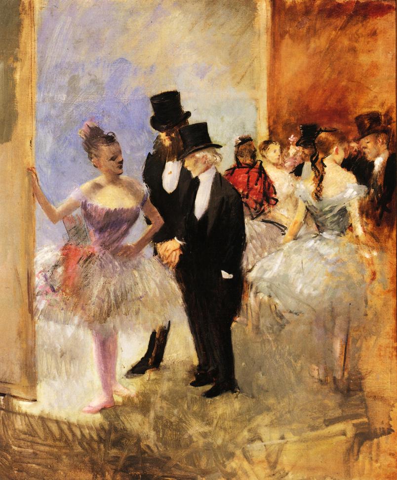 Gentlemen of the Opera by Jean-Louis Forain,A3(16x12")Poster