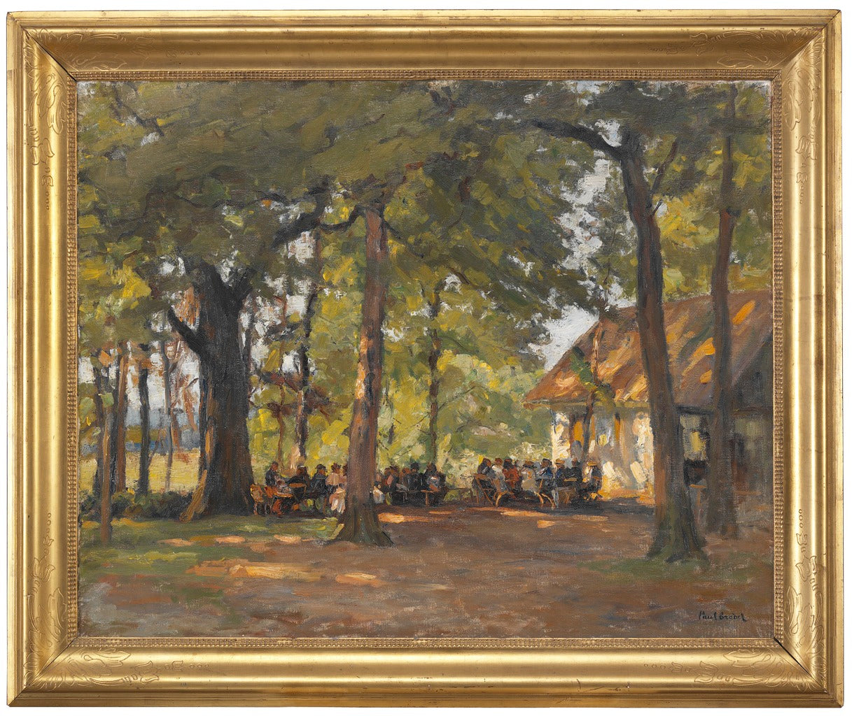 A Tavern in the Forest, vintage artwork by Paul Eduard Crodel, 12x8" (A4) Poster