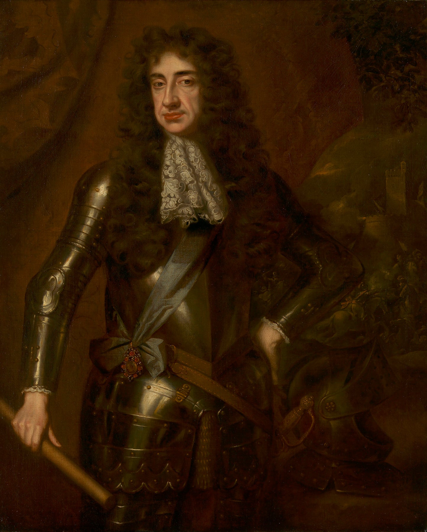 Charles II (1630-1685), vintage artwork by Willem Wissing, 12x8" (A4) Poster