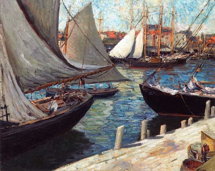 Gloucester Fishermen by Frederick Judd Waugh,A3(16x12")Poster