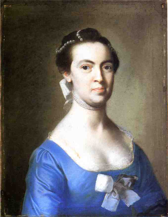 Lucretia Hubbard Towsend, vintage artwork by John Singleton Copley, 12x8" (A4) Poster