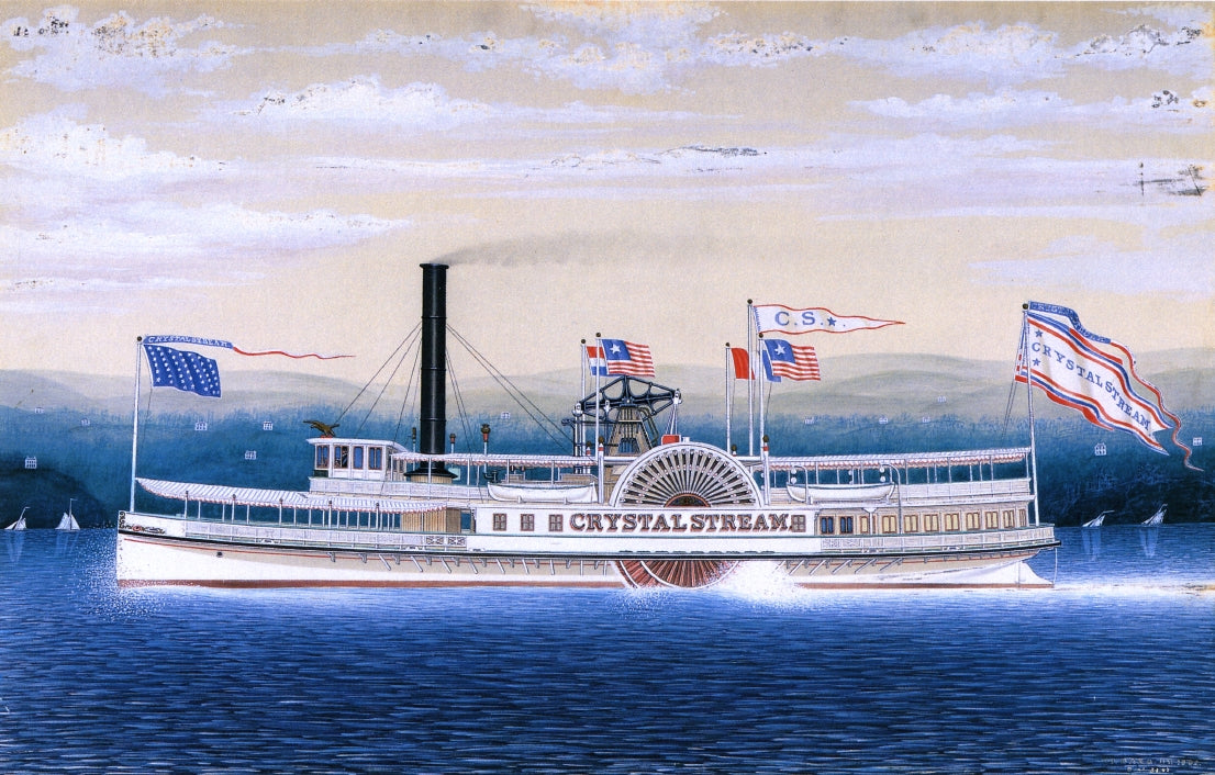 Crystal Stream, vintage artwork by James Bard, A3 (16x12") Poster Print