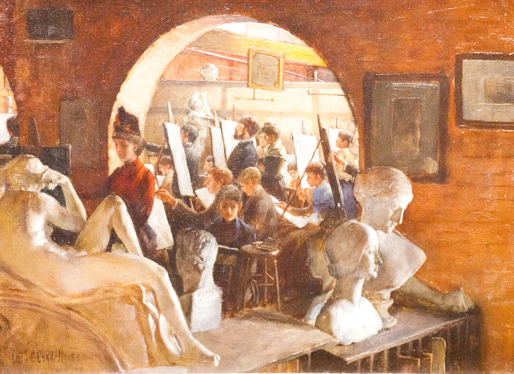 Alcove in the Art Students League by Charles Courtney Curran,A3(16x12")Poster