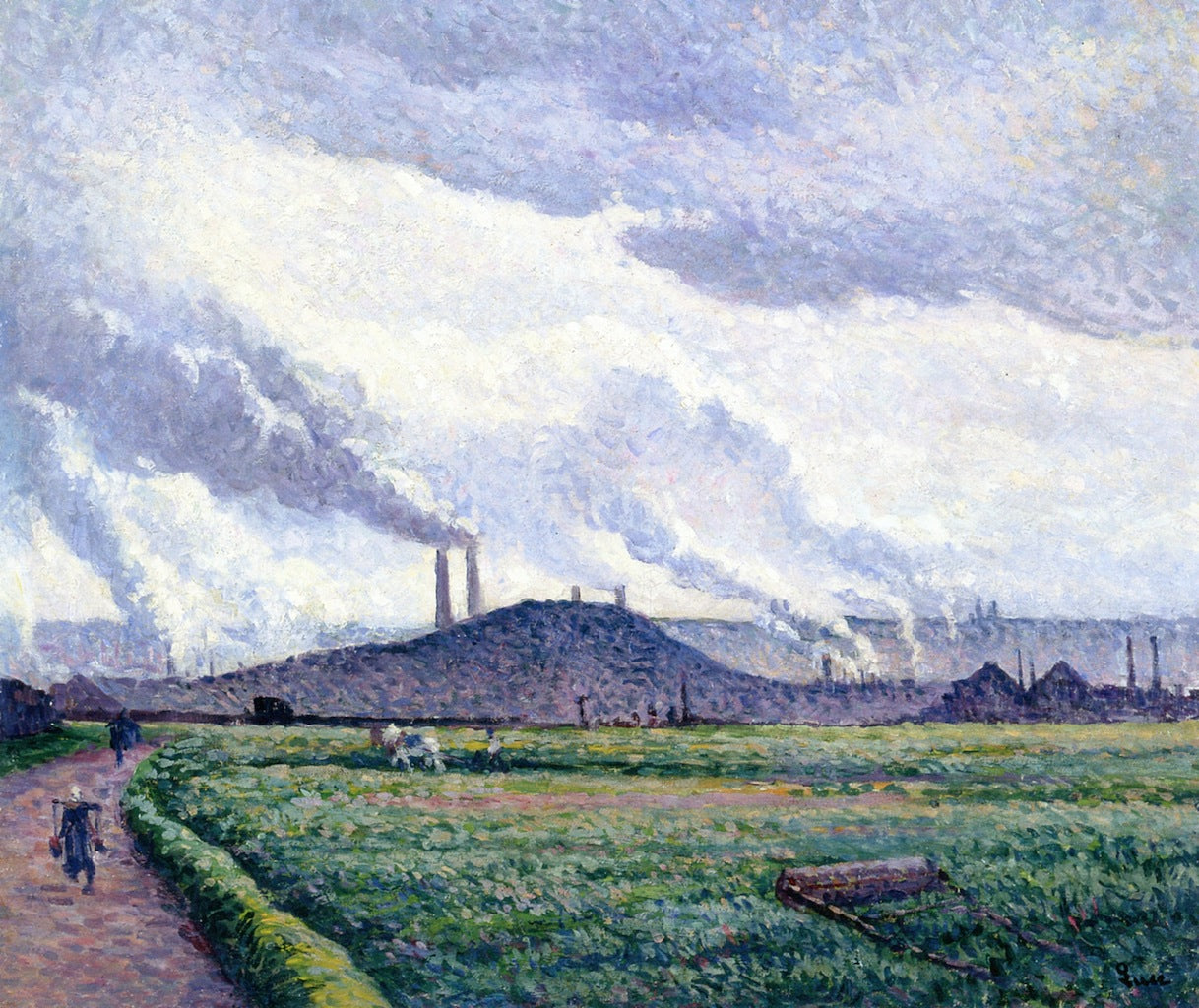 Charleroi, Landscape at Couillet by Maximilien Luce,A3(16x12")Poster