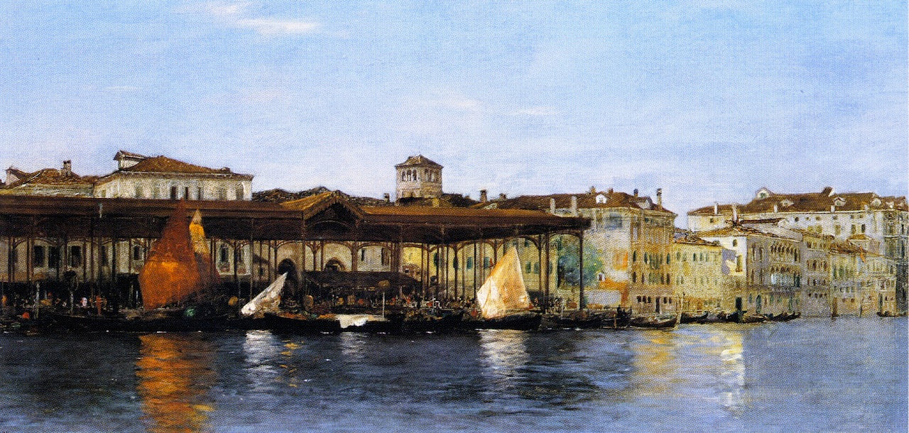 Venice Fishmarket by Warren W. Sheppard,A3(16x12")Poster