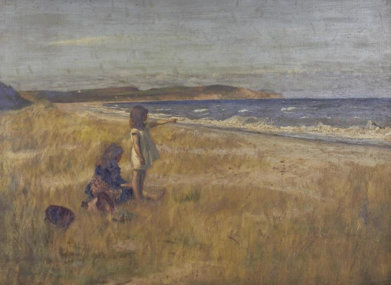 A Little Ship on the Sea, vintage artwork by John Herbert Evelyn Partington, 12x8" (A4) Poster