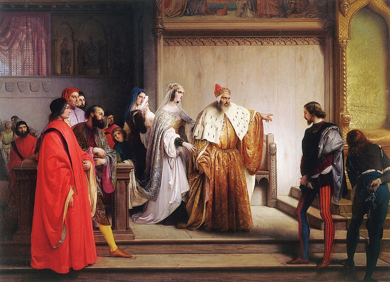 Marin Faliero Scolds the Young Steno, vintage artwork by Francesco Paolo Hayez, A3 (16x12") Poster Print