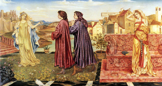 The Garden of Opportunity, vintage artwork by Evelyn de Morgan, 12x8" (A4) Poster