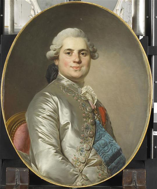 Comte de Provence, vintage artwork by Élisabeth Vigee-Lebrun, 12x8" (A4) Poster