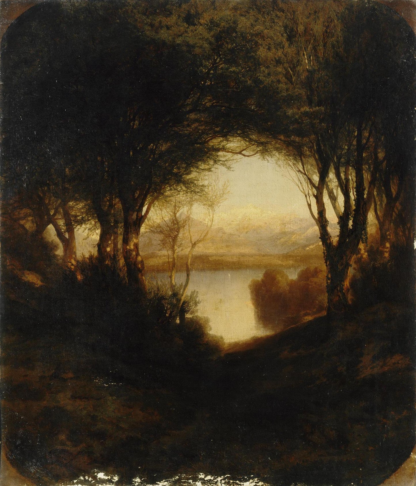 View of Bocage Landscape near Geneva, vintage artwork by Alexandre Calame, A3 (16x12") Poster Print