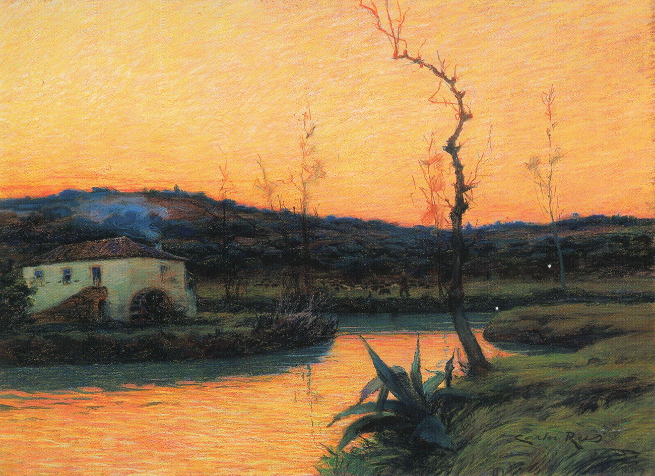 e of the Almonda River, Torres Nova, Portugal by Carlos Reis,A3(16x12")Poster