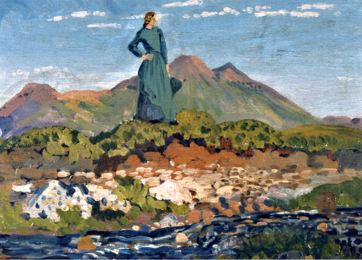 The Green Dress, Arenig by James Dickson Innes,16x12(A3) Poster