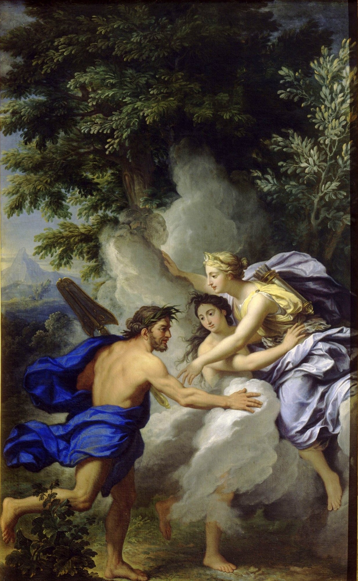 Alpheus and Arethusa, vintage artwork by Rene-Antoine Houasse, 12x8" (A4) Poster