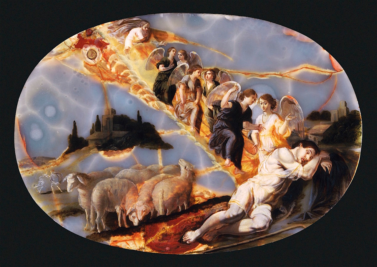 Jacob's Ladder, vintage artwork by Jacques Stella, 12x8" (A4) Poster