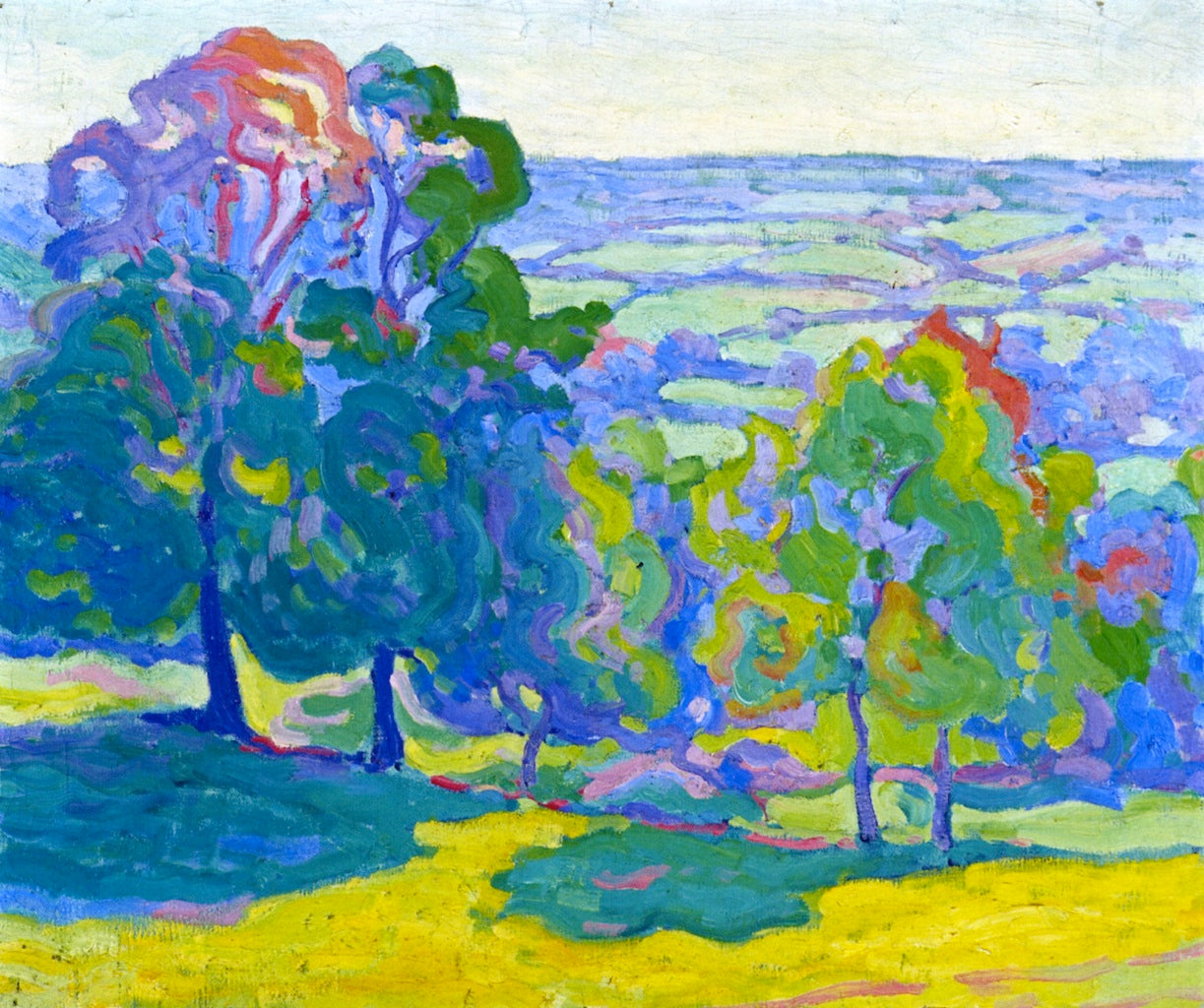 Evening in the Culme Valley, vintage artwork by Robert Bevan, 12x8" (A4) Poster