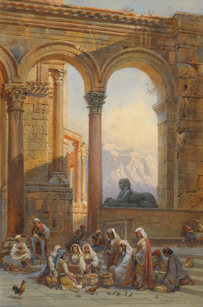 Forum im Palaste des Dioclectian in Spalato, vintage artwork by Carl Friedrich Heinrich Werner, A3 (16x12") Poster Print