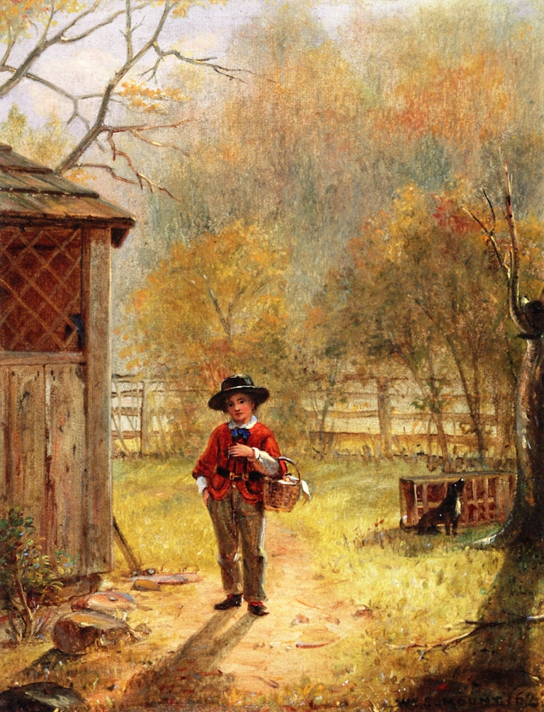 What Have I Forgot?, vintage artwork by William Sidney Mount, A3 (16x12") Poster Print