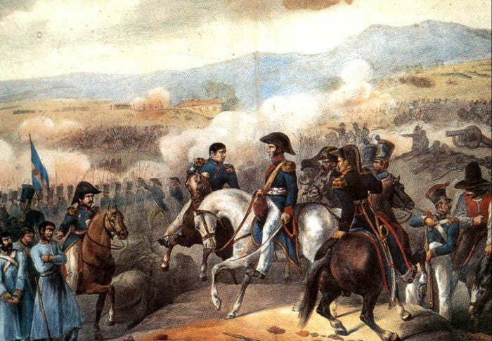 Battle of Maipo, vintage artwork by Theodore Gericault, 12x8" (A4) Poster
