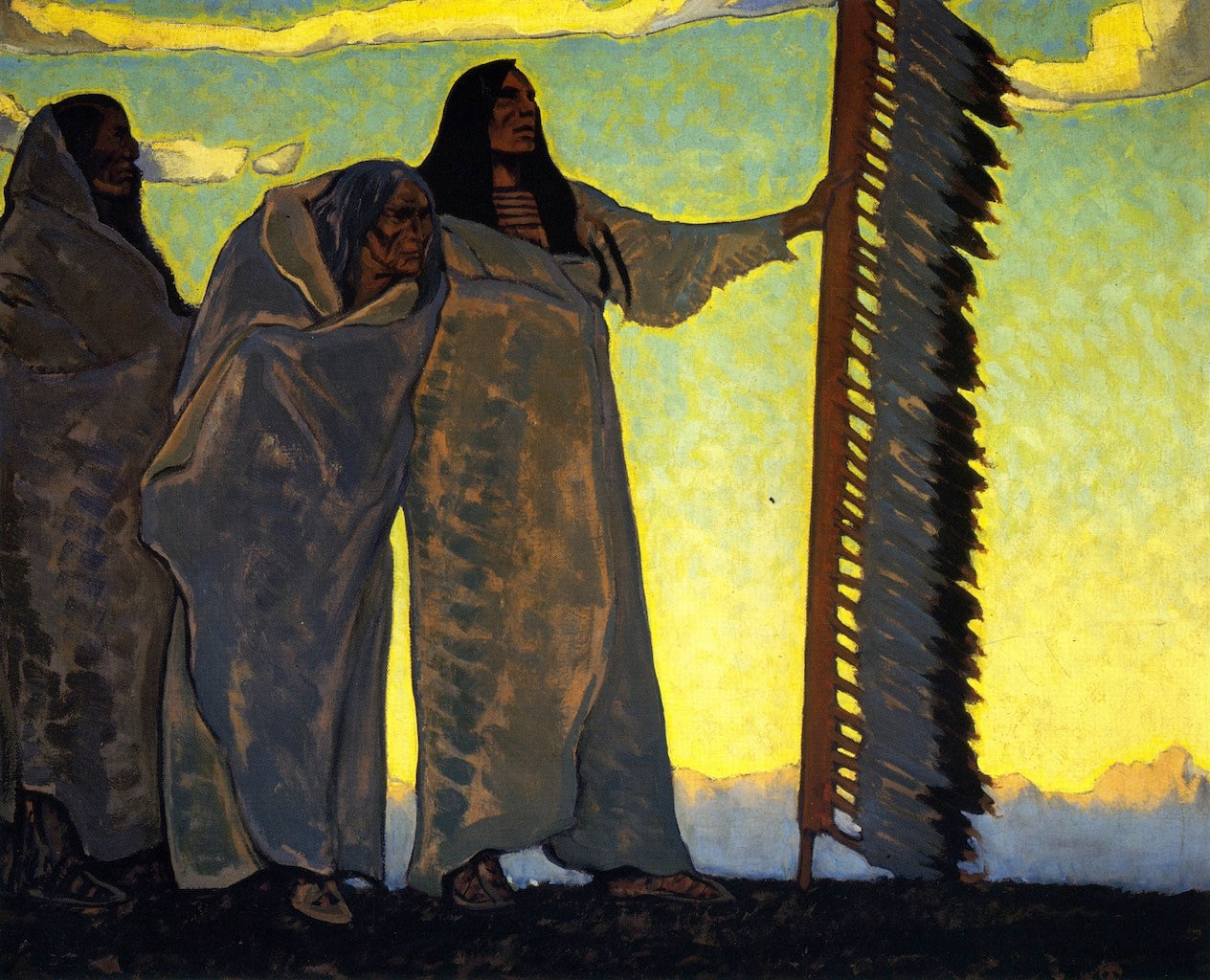 The Ancients by Maynard Dixon,16x12(A3) Poster