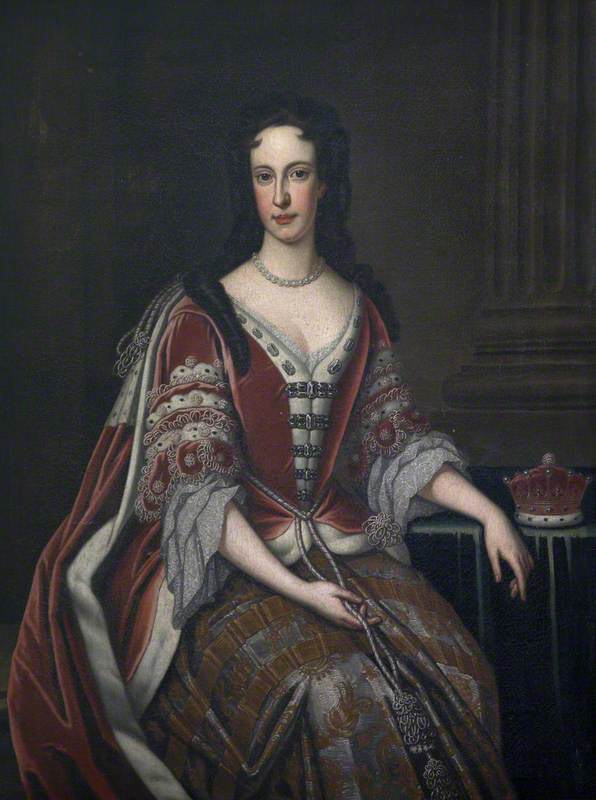 Bridget Bertie, Countess Poulett, vintage artwork by Sir Godfrey Kneller, BT., 12x8" (A4) Poster