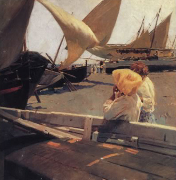 Pescadoras by Enrique Martinez Cubells,16x12(A3) Poster