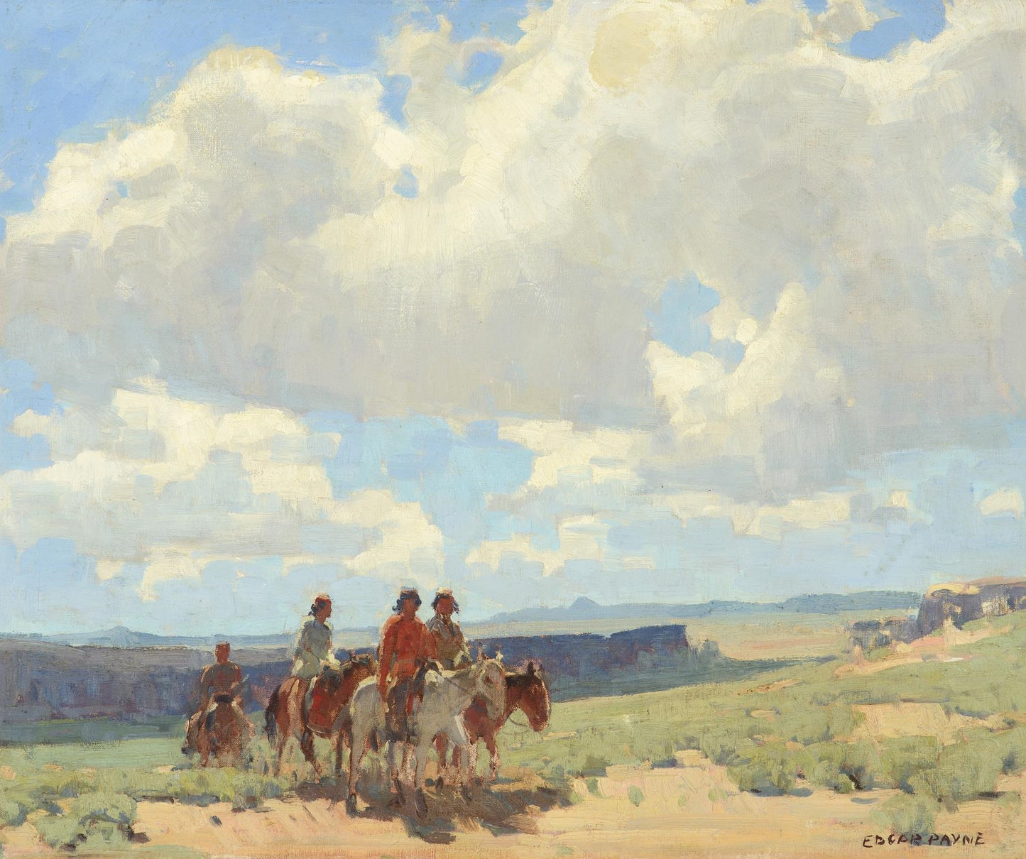 Land of the Navajo by Edgar Alwyn Payne,16x12(A3) Poster