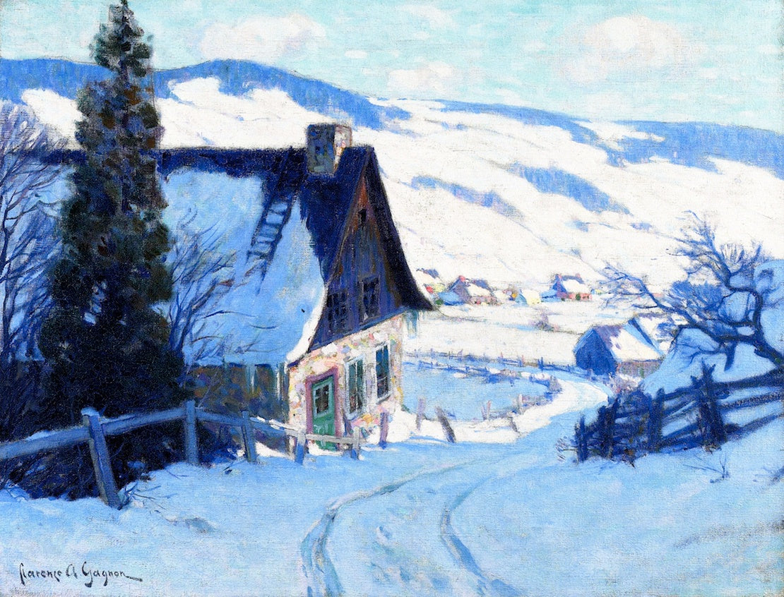 A Farm, Last Rauys by Clarence Gagnon,16x12(A3) Poster